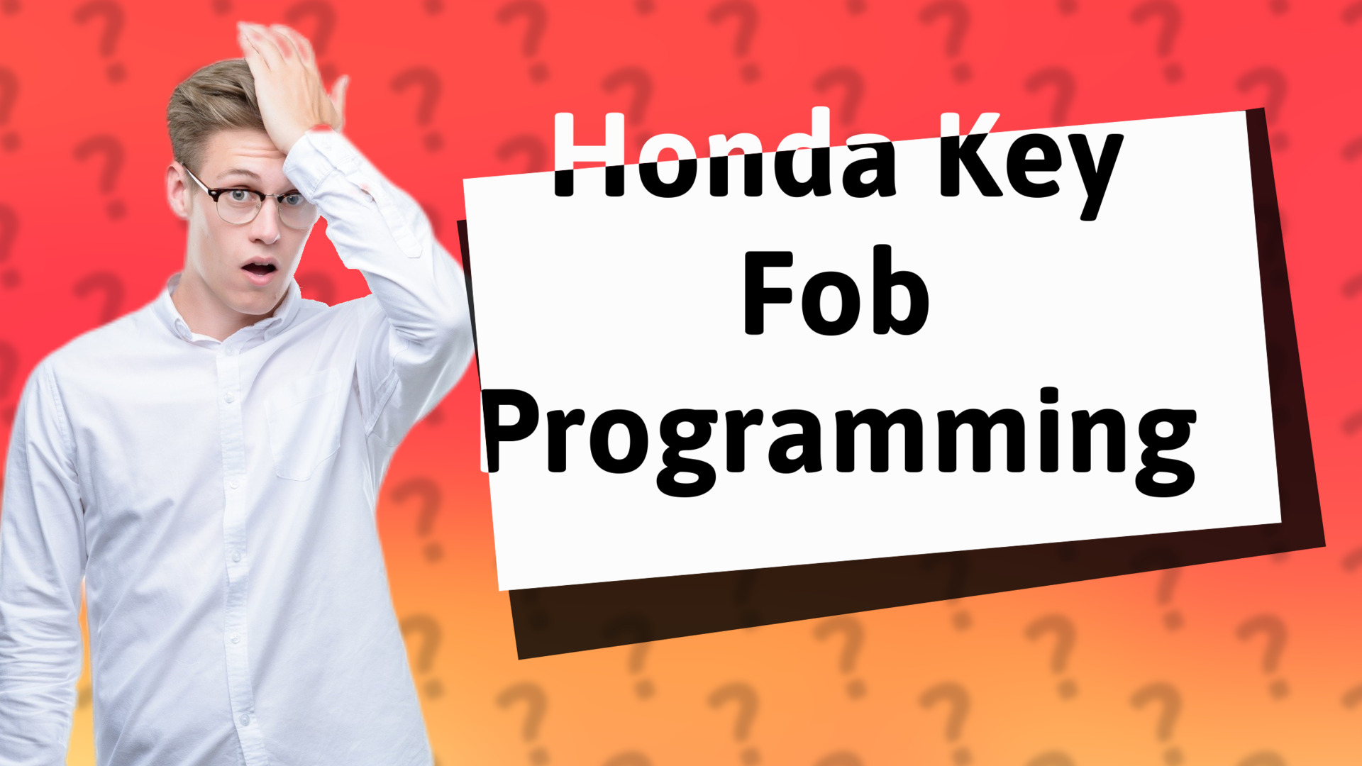Honda Key Fob Programming