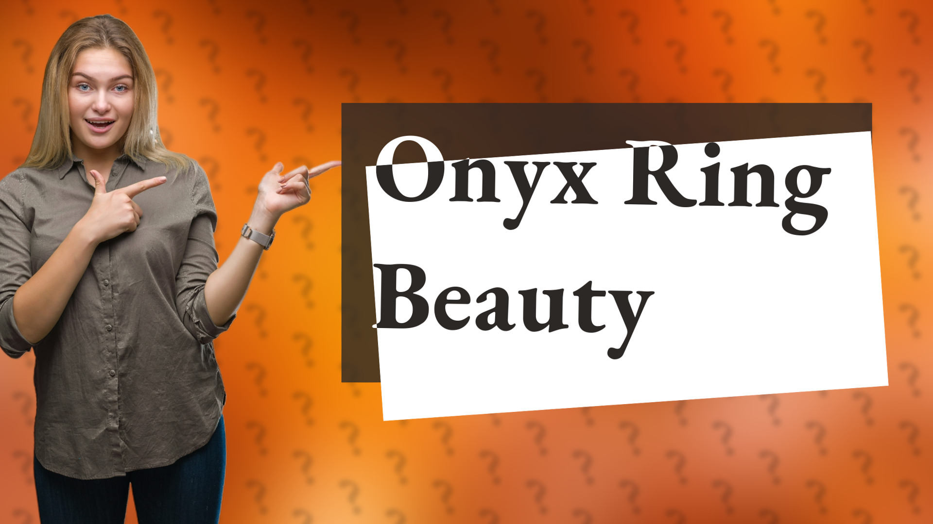 Onyx Ring Beauty