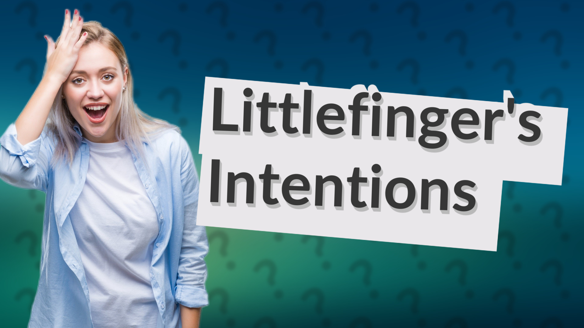 Littlefinger's Intentions