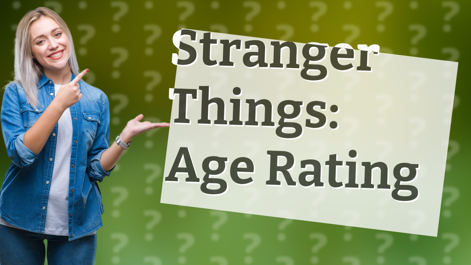 Stranger Things: Age Rating