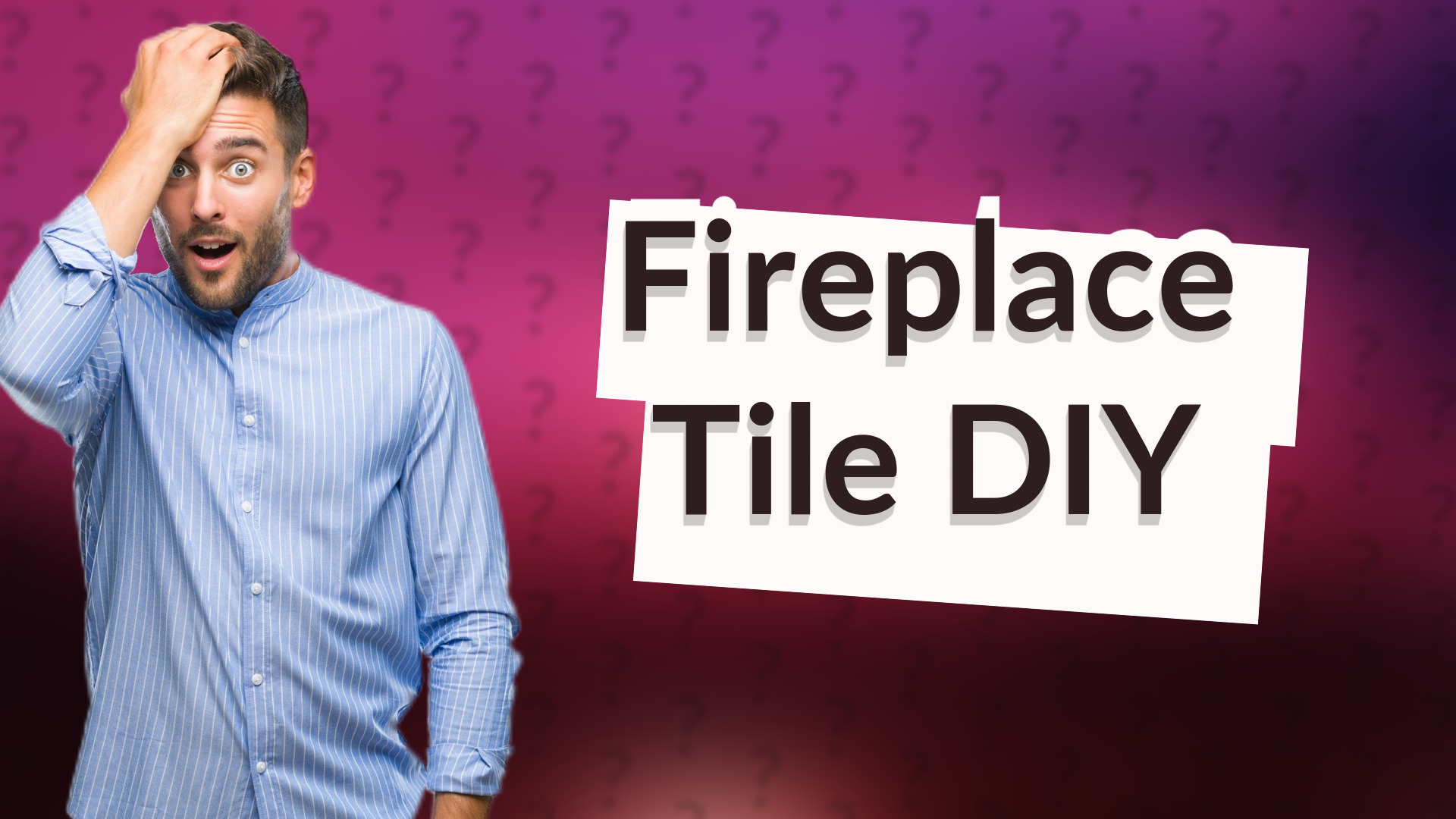 Fireplace Tile DIY