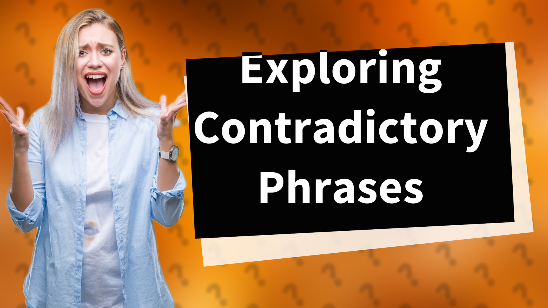 Exploring Contradictory Phrases