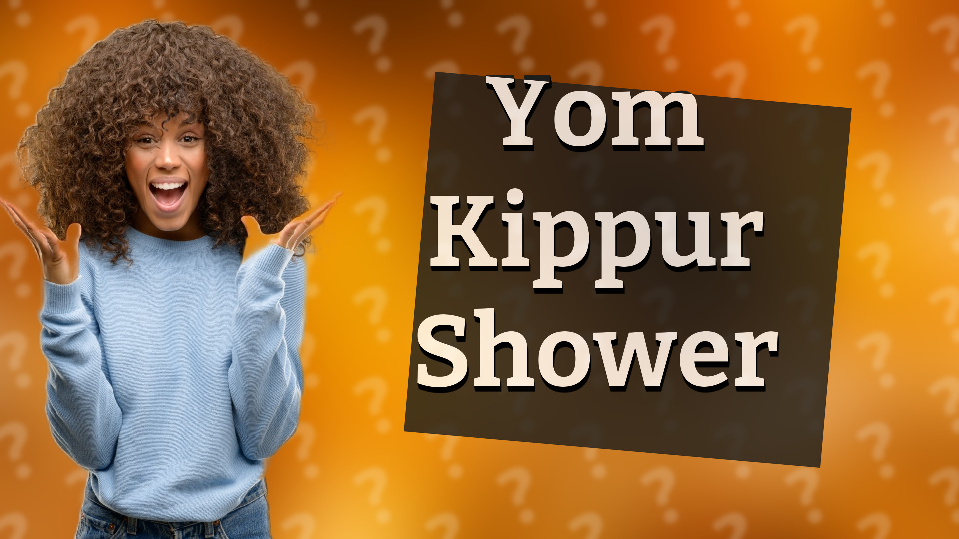 Yom Kippur Shower
