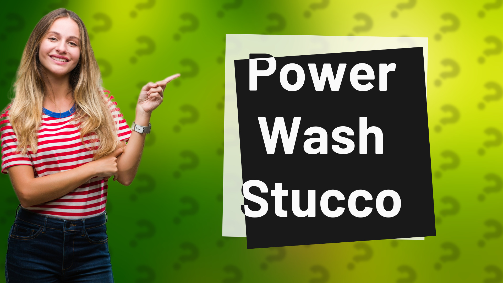 Power Wash Stucco
