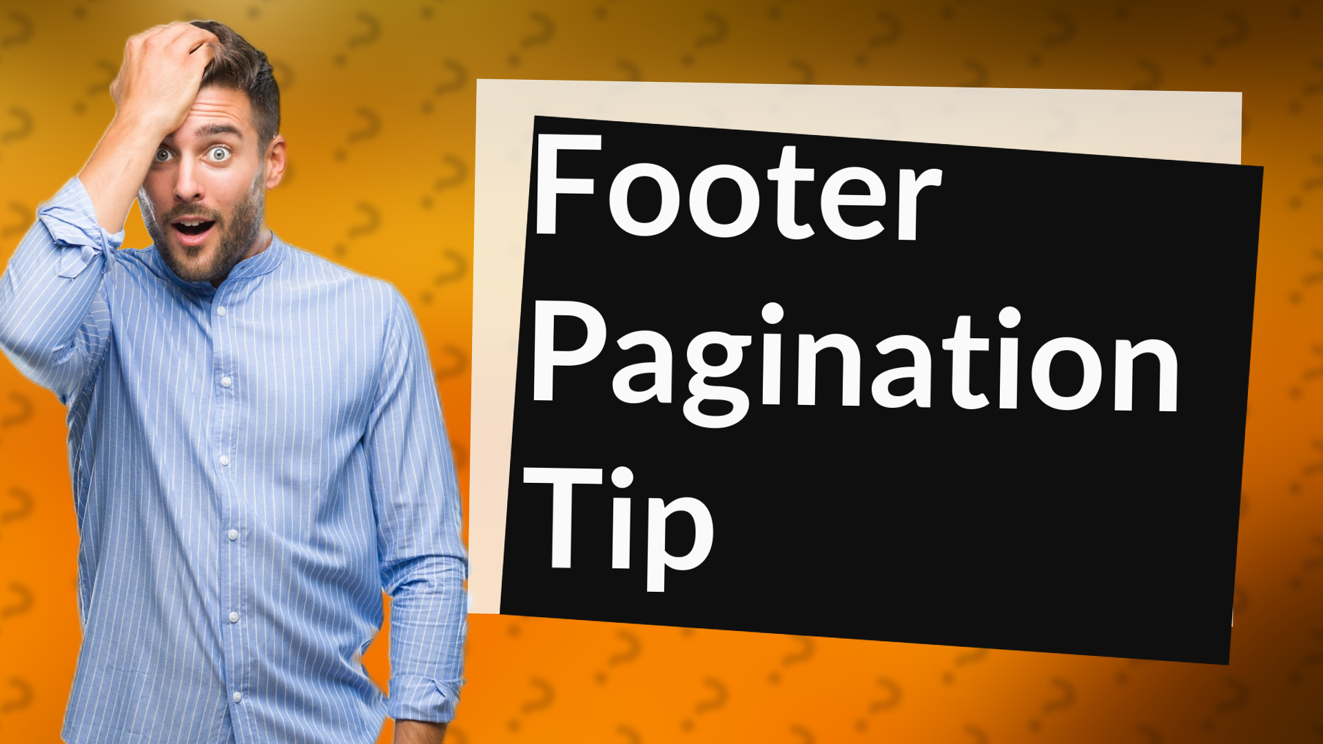 Footer Pagination Tip