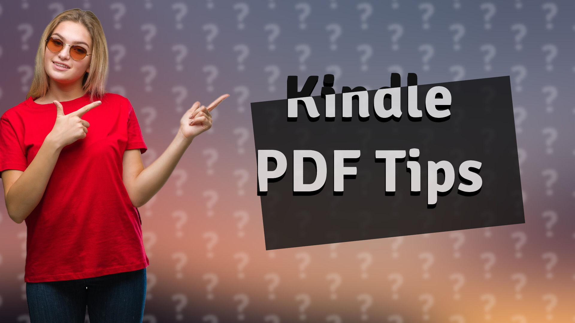 Kindle PDF Tips