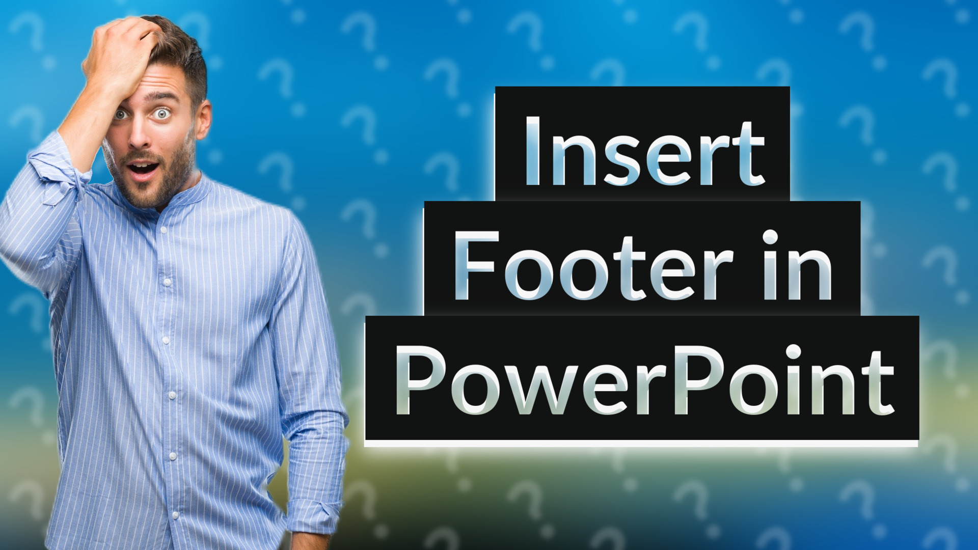 Insert Footer in PowerPoint