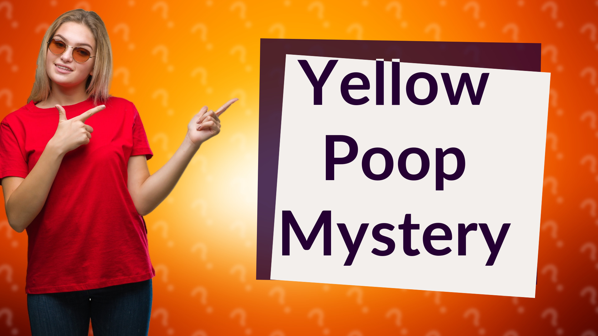 Yellow Poop Mystery