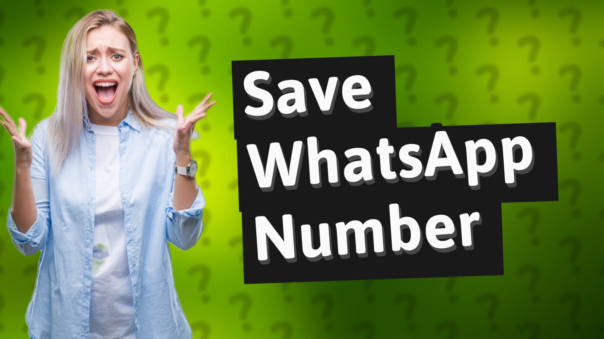 Save WhatsApp Number