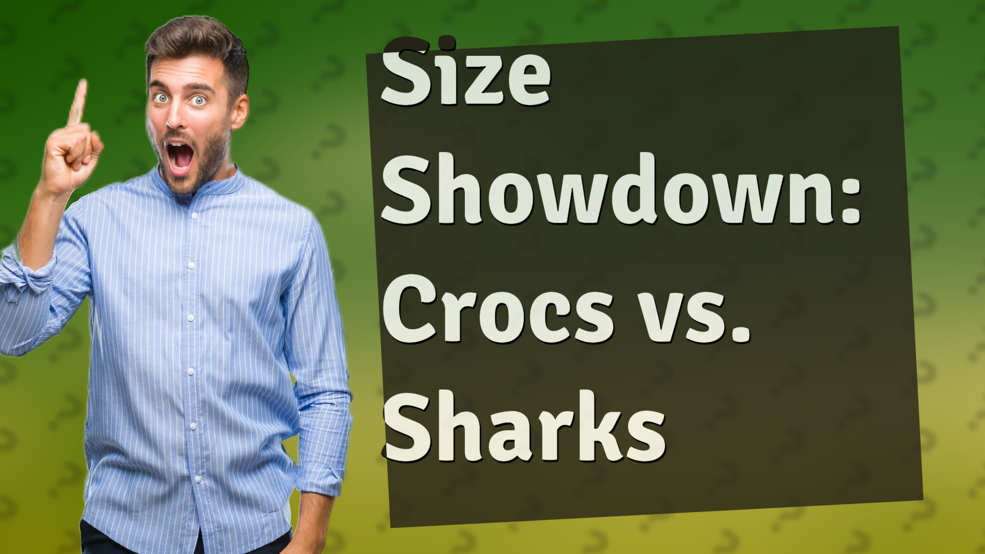 Size Showdown: Crocs vs. Sharks