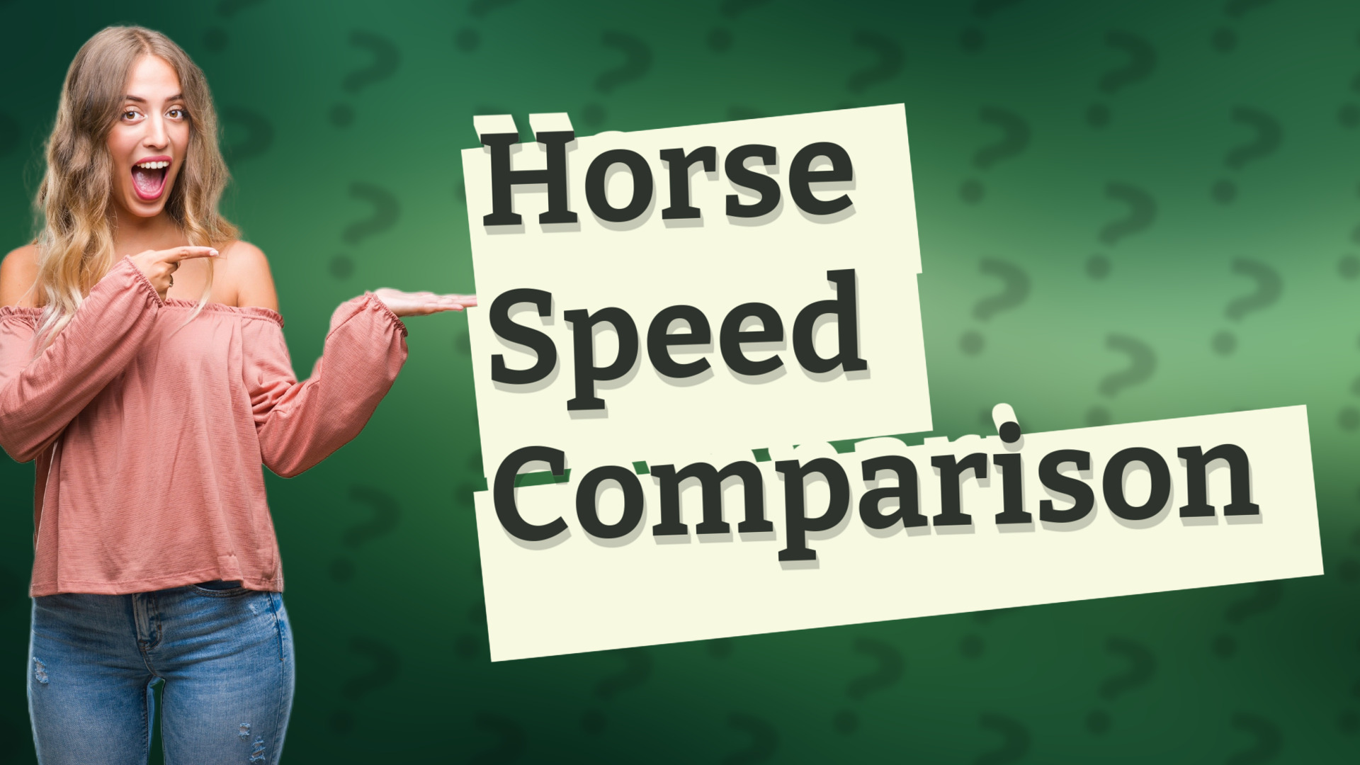 Horse Speed Comparison