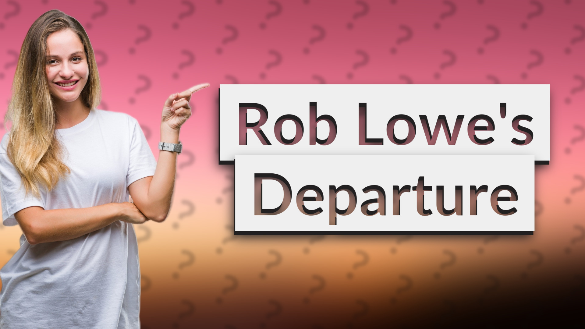 Rob Lowe's Departure
