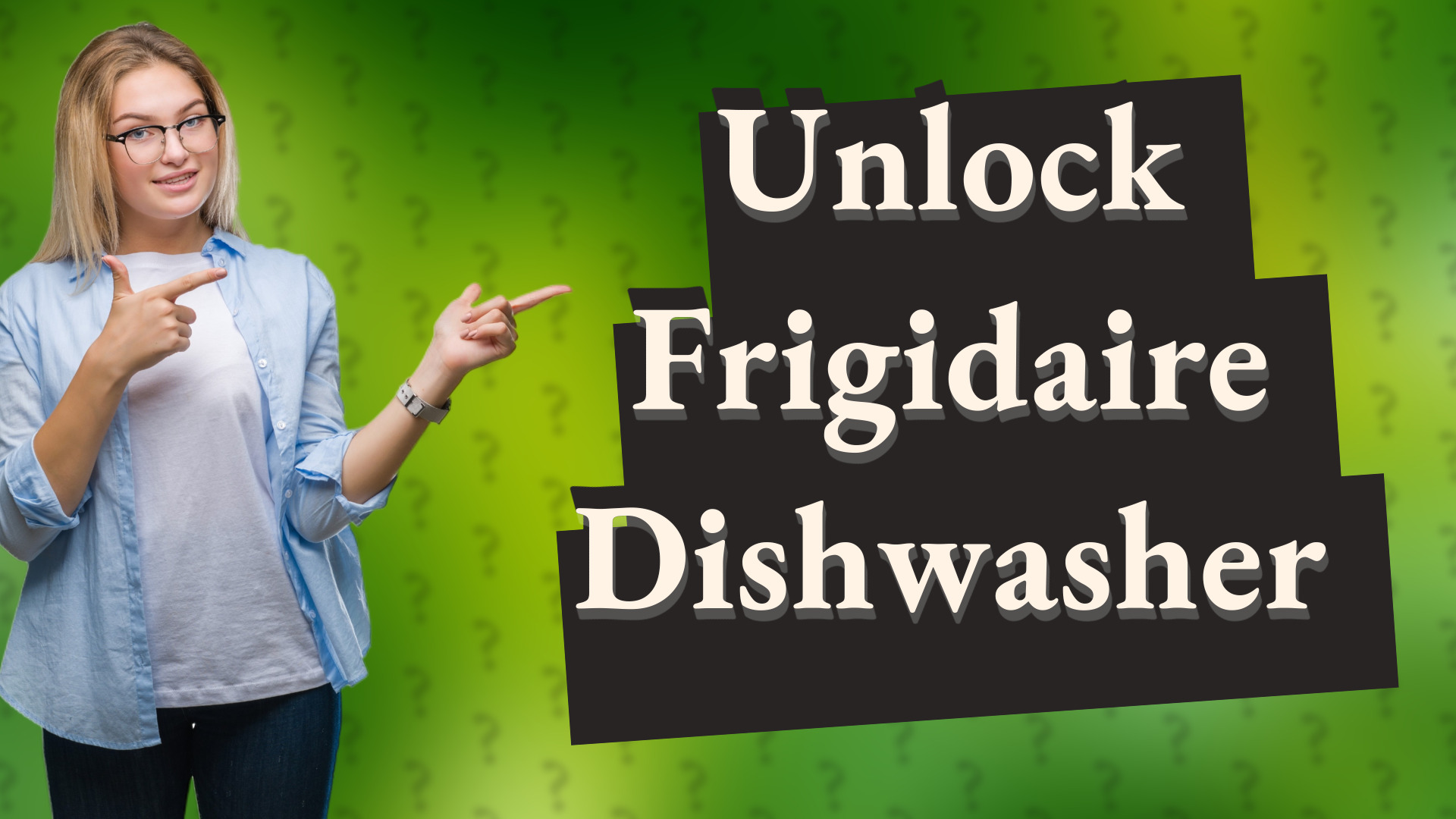 Unlock Frigidaire Dishwasher