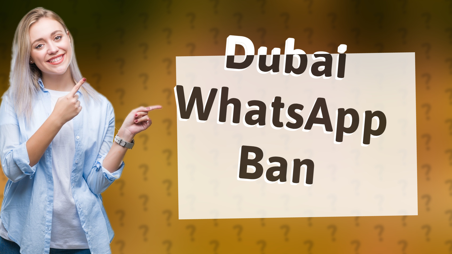 Dubai WhatsApp Ban
