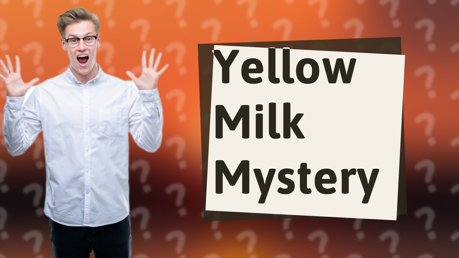 Yellow Milk Mystery