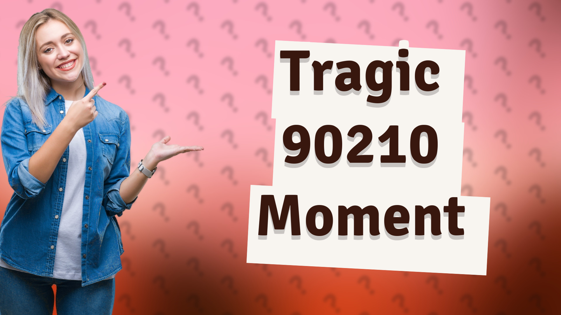 Tragic 90210 Moment