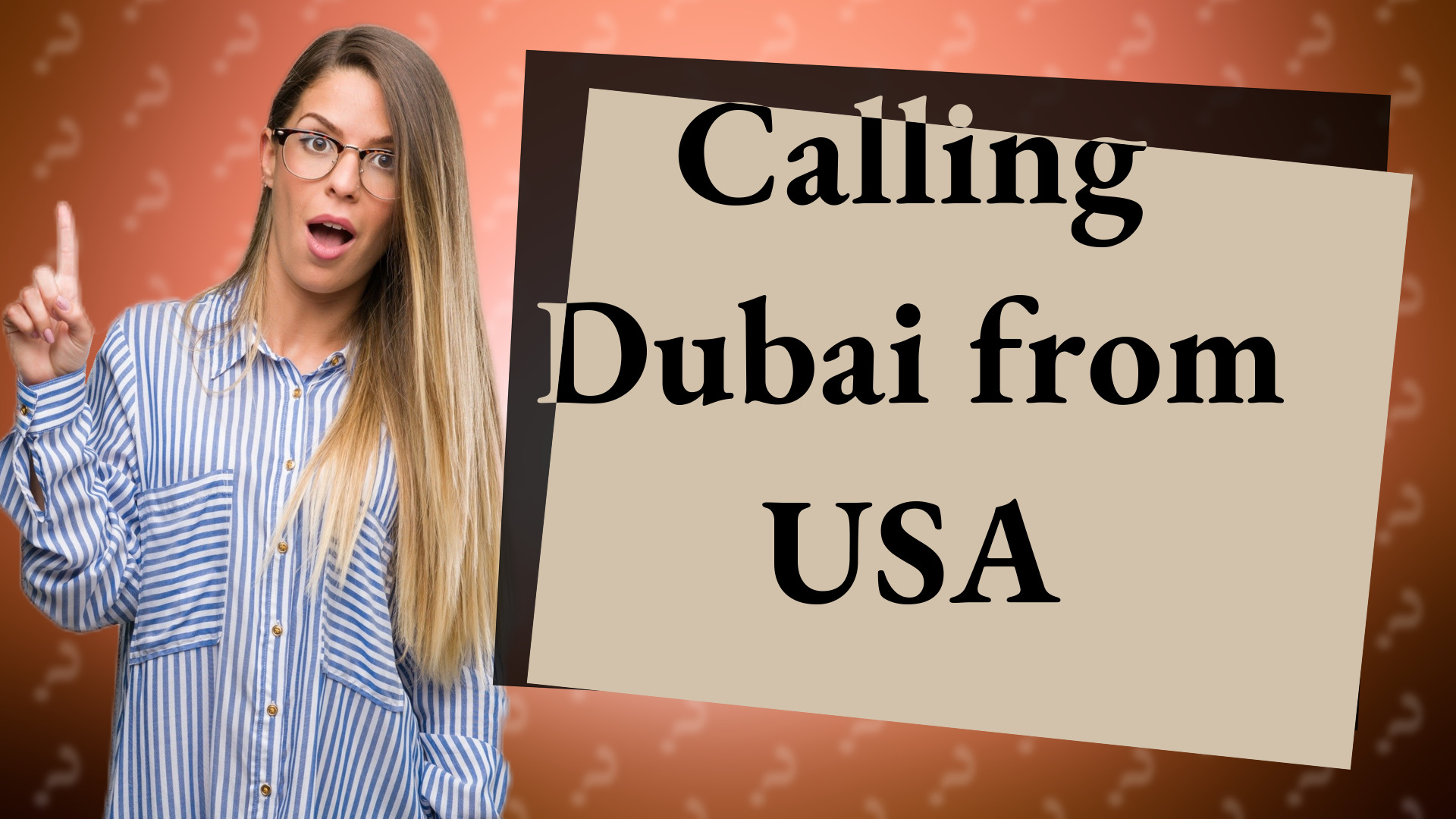 Calling Dubai from USA