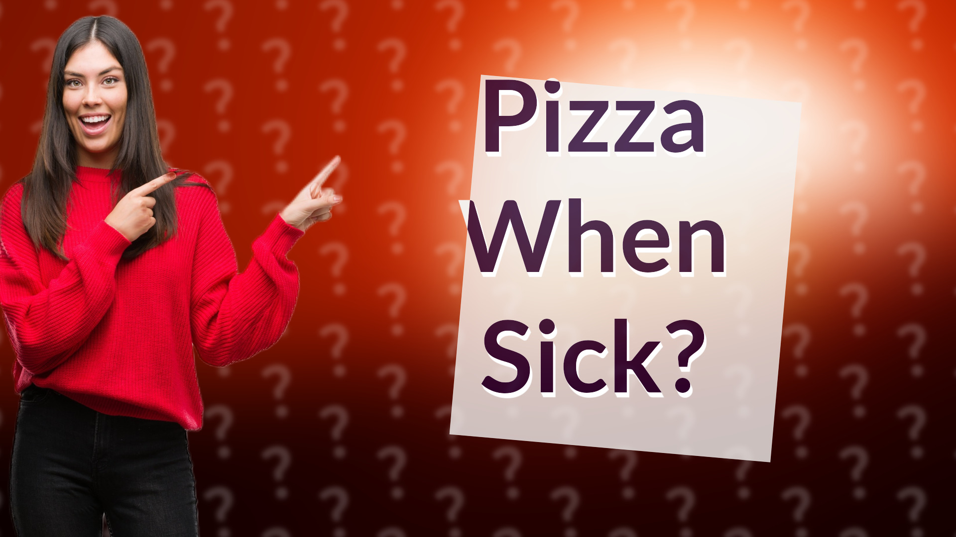 Pizza When Sick?
