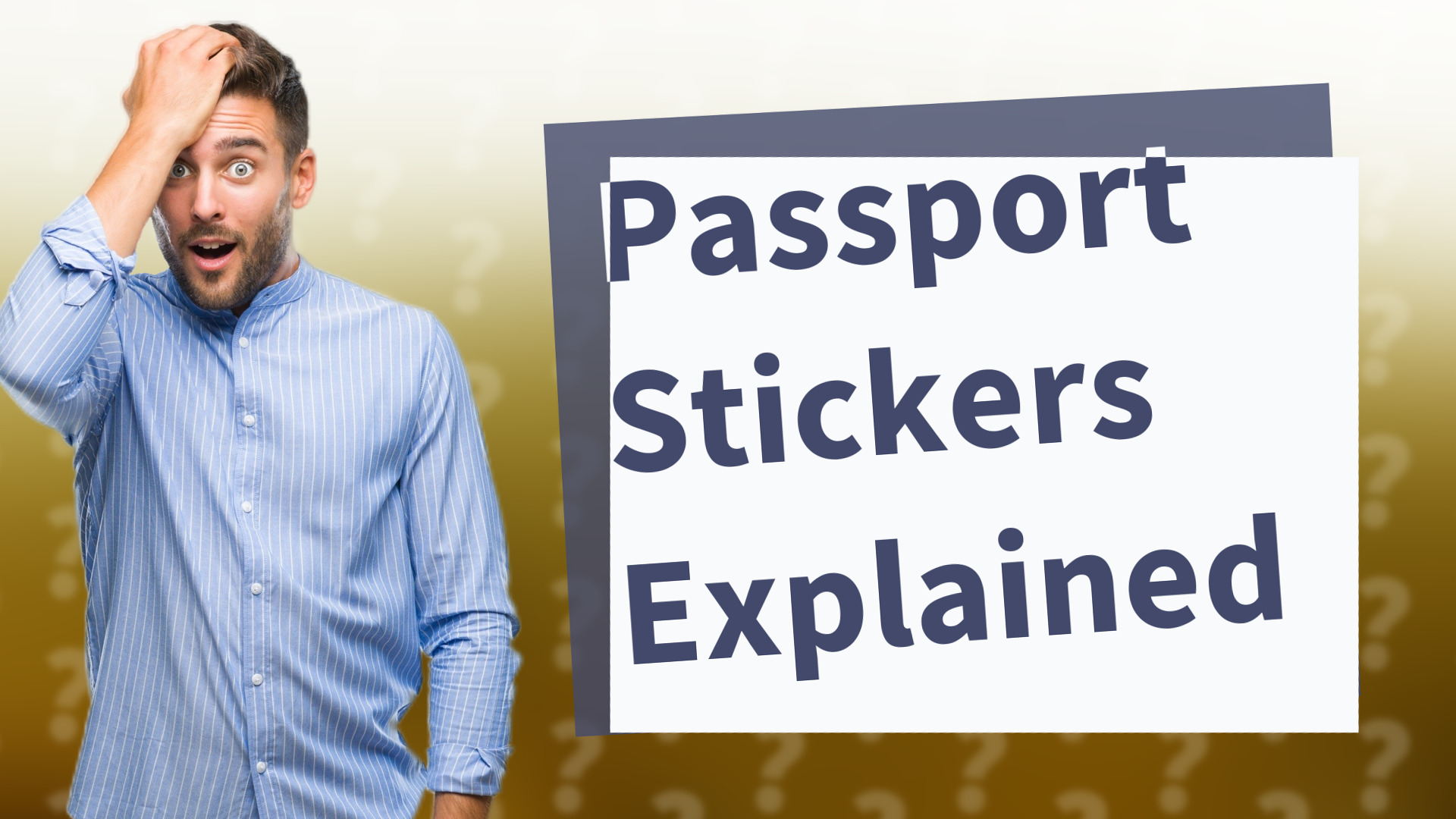 Passport Stickers Explained