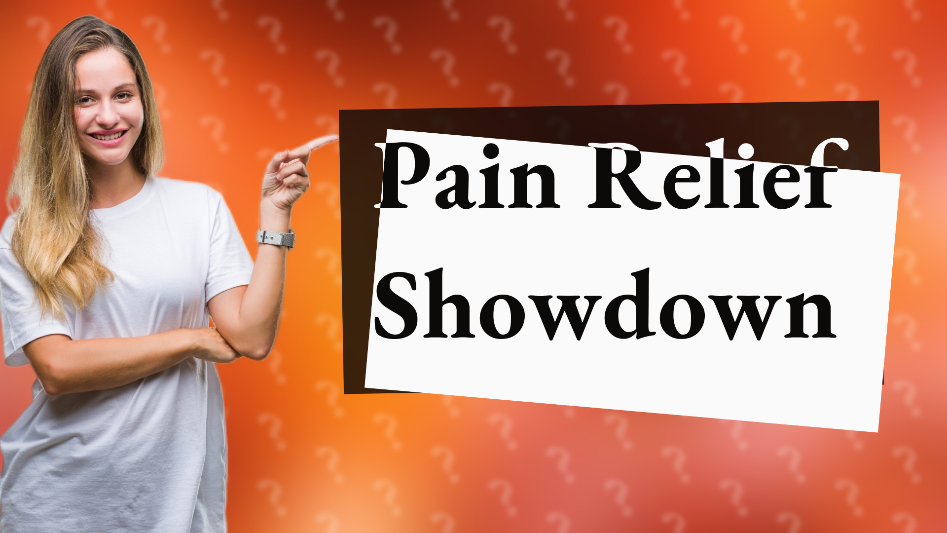 Pain Relief Showdown