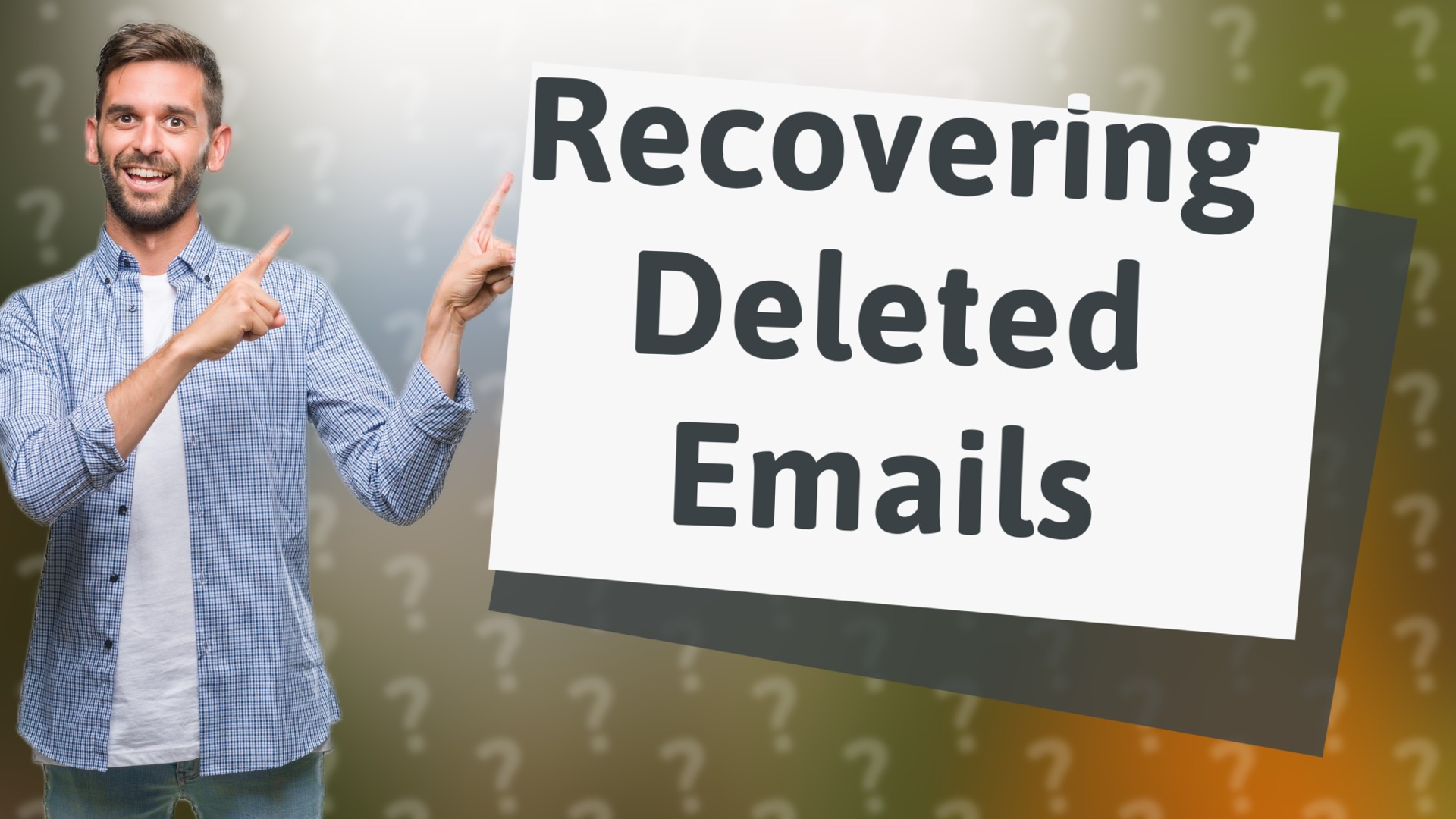 Recovering Deleted Emails