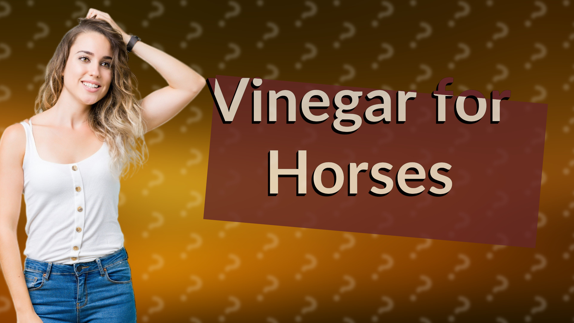 Vinegar for Horses