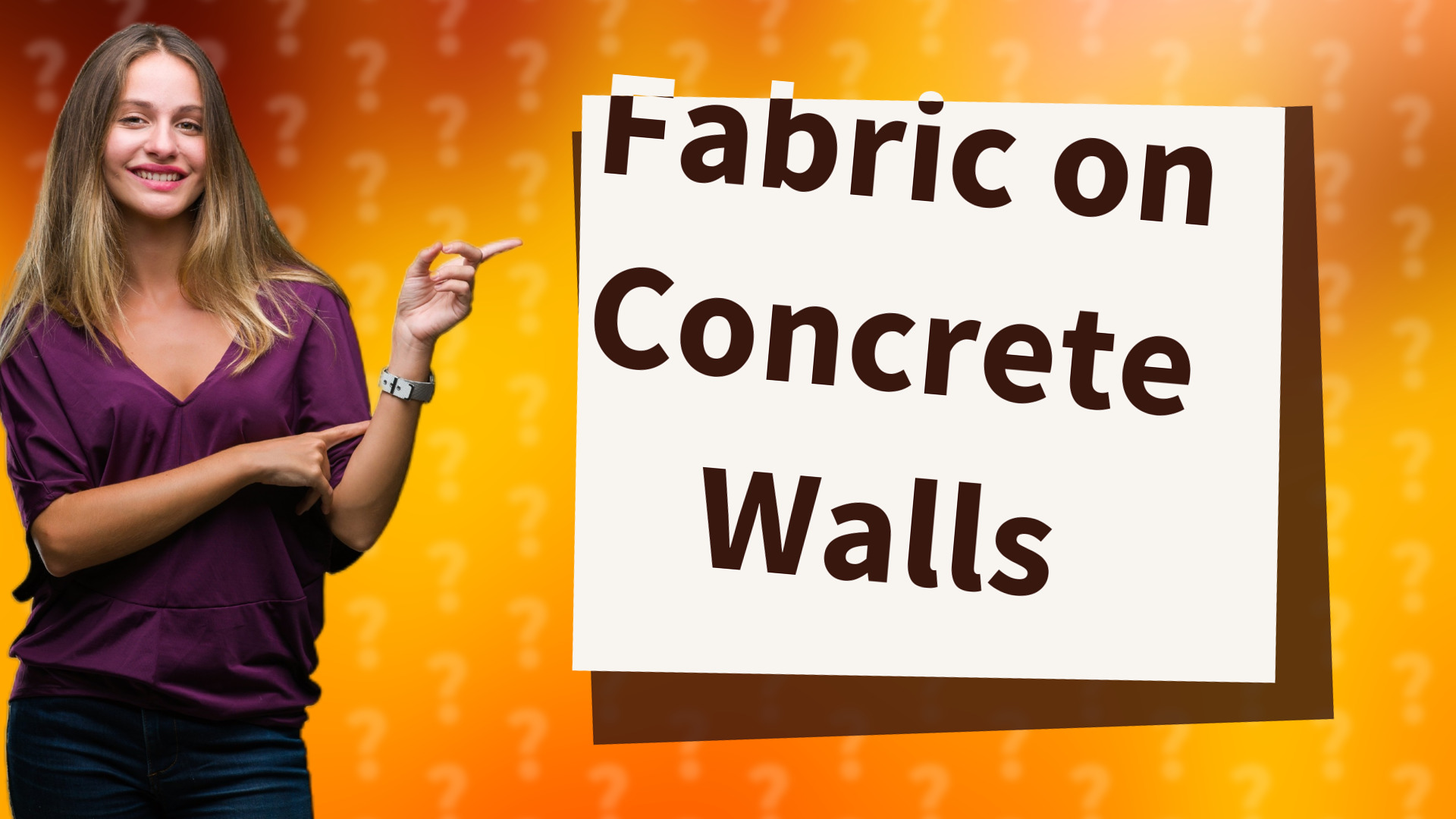 Fabric on Concrete Walls