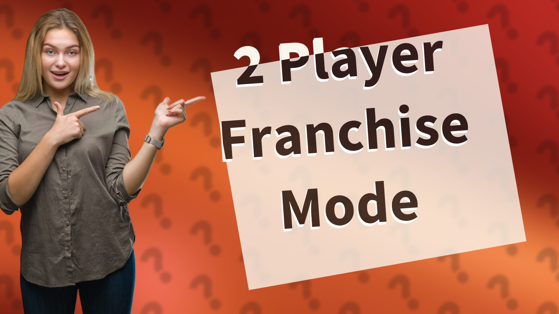 2 Player Franchise Mode