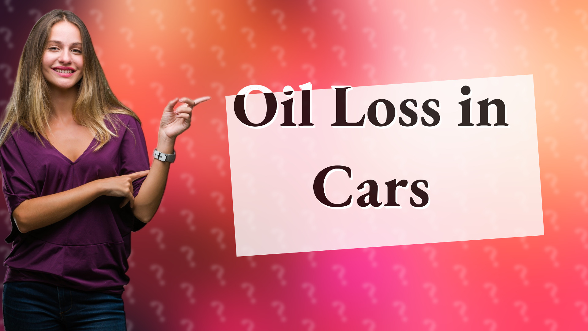 Oil Loss in Cars