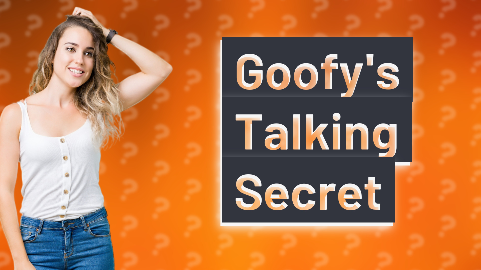 Goofy's Talking Secret
