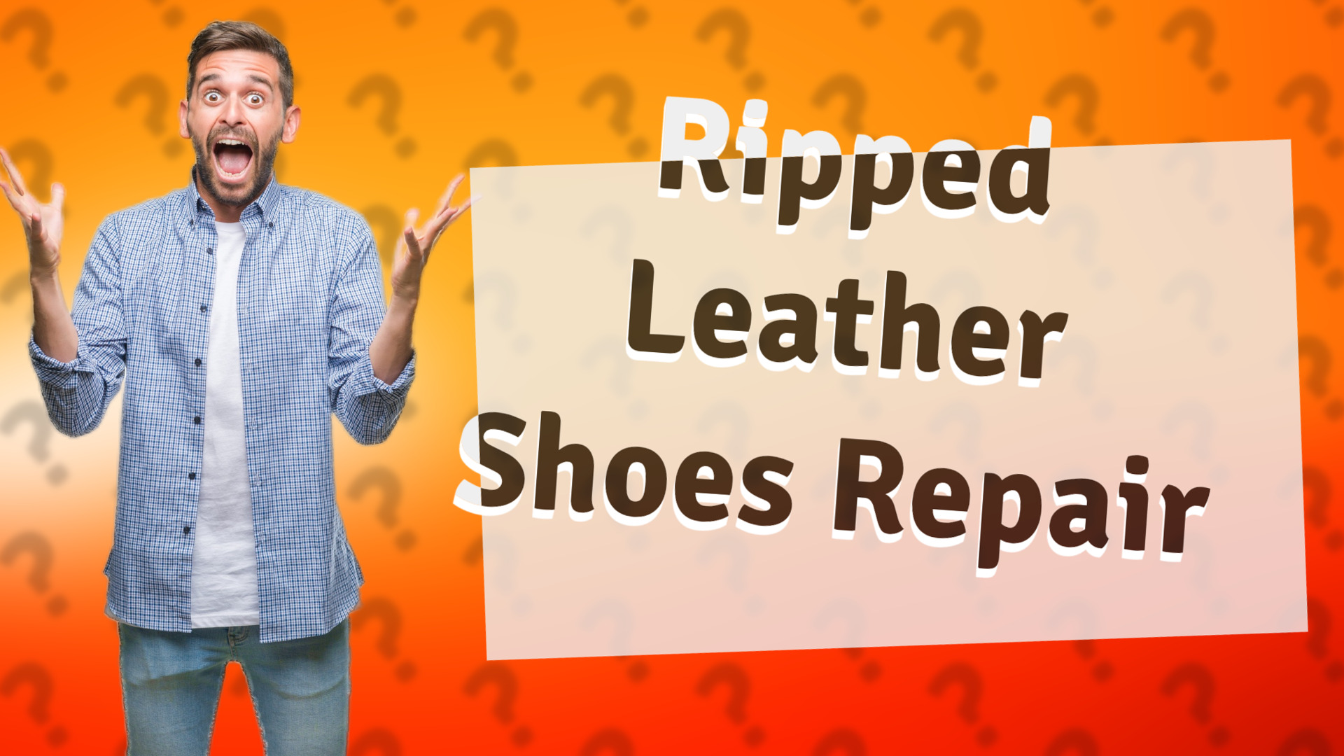 Ripped Leather Shoes Repair