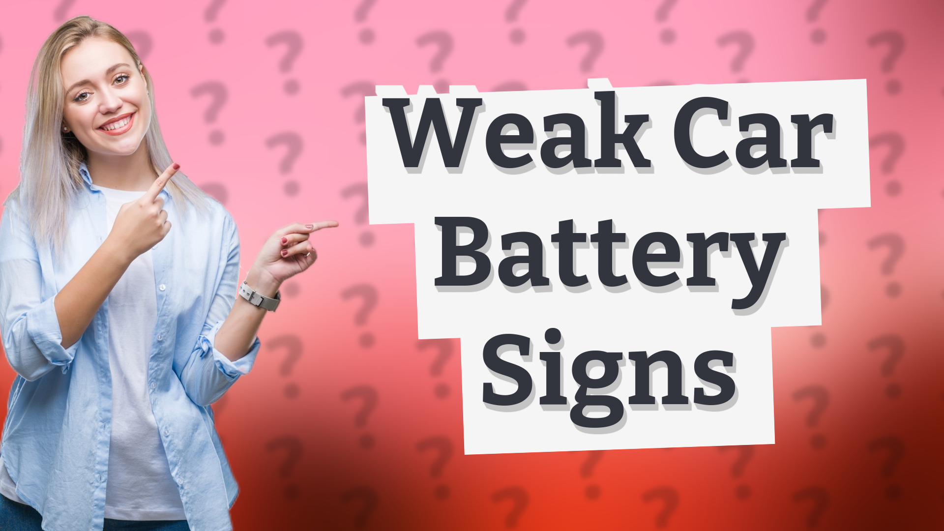 Weak Car Battery Signs