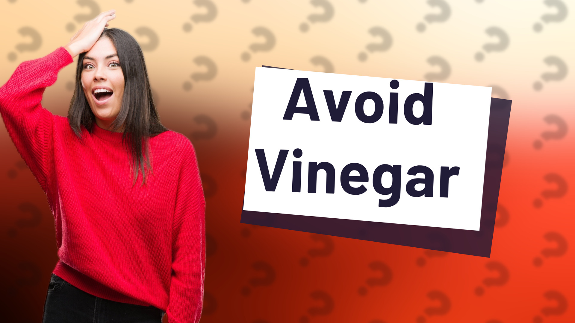 Avoid Vinegar