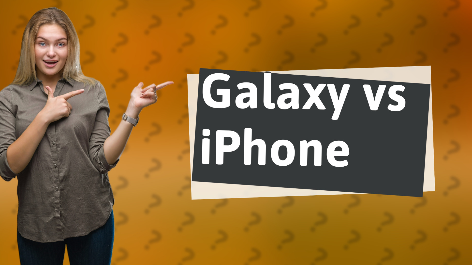 Galaxy vs iPhone