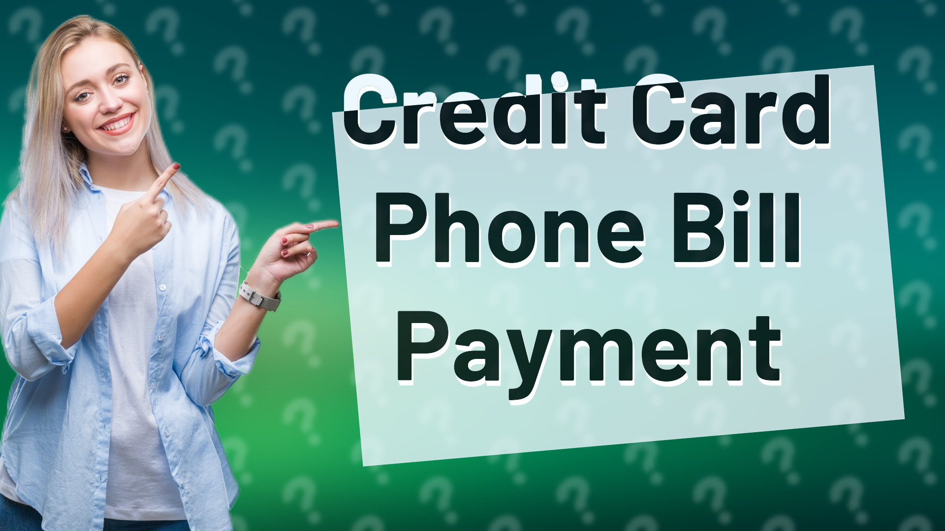 Credit Card Phone Bill Payment