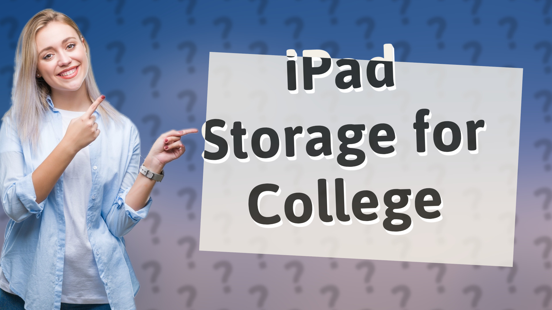 iPad Storage for College
