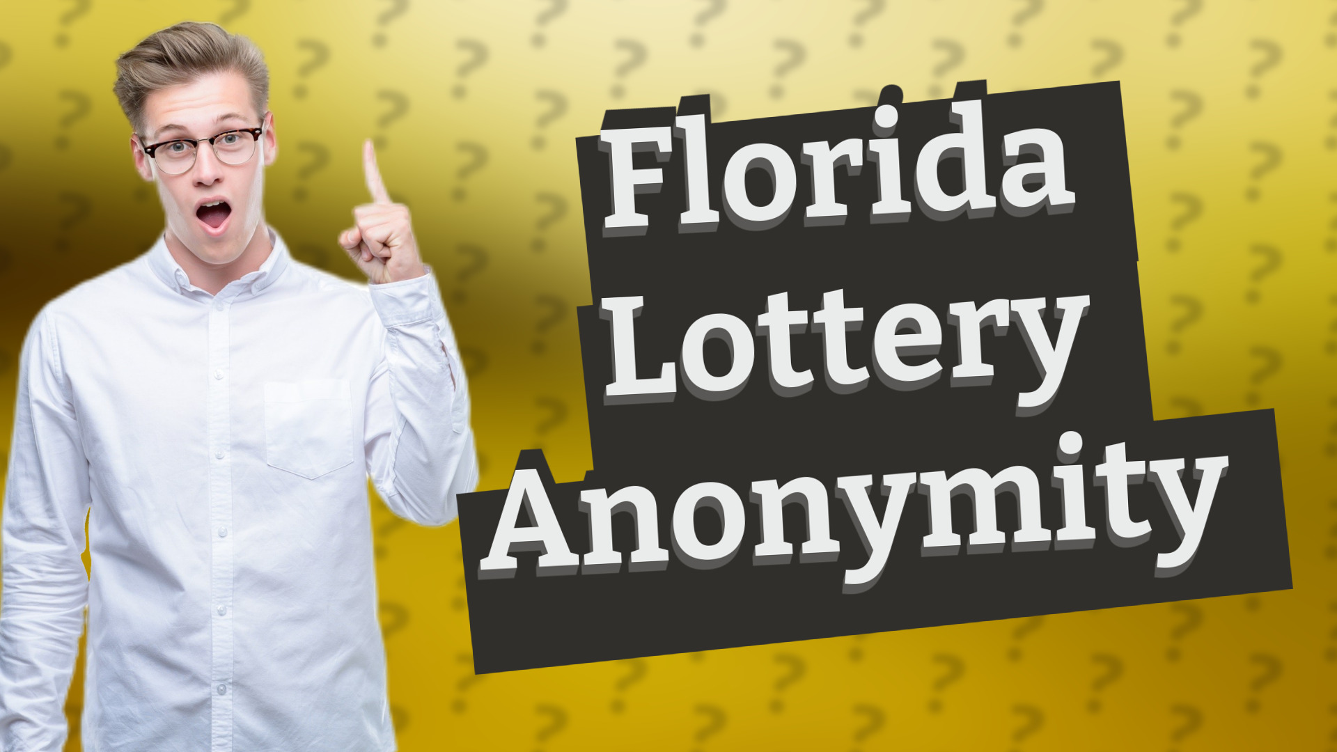Florida Lottery Anonymity