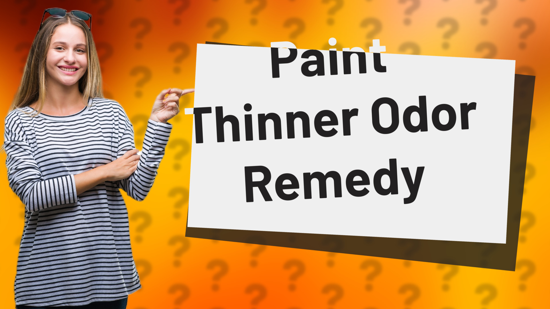 Paint Thinner Odor Remedy