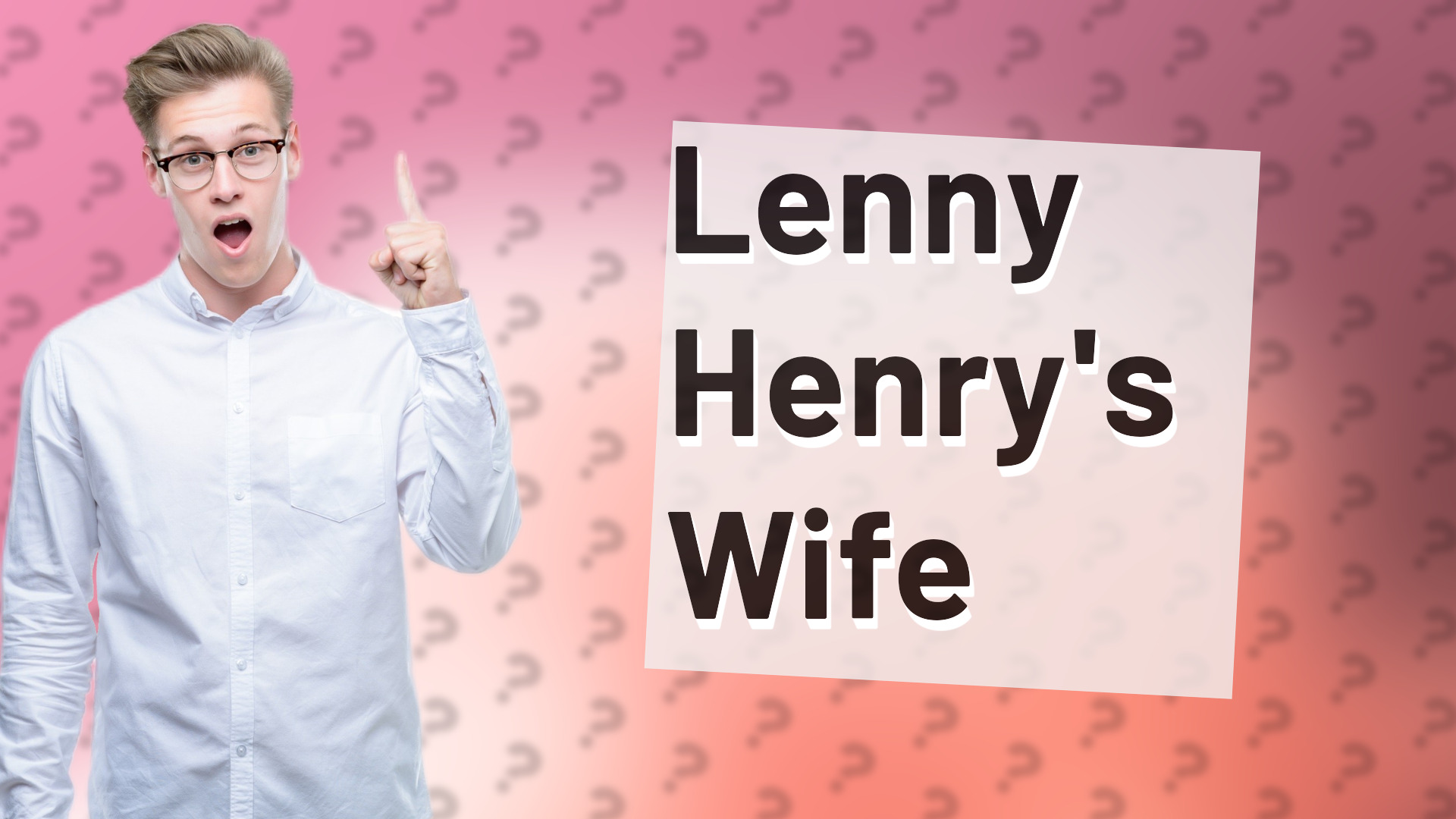 Lenny Henry's Wife
