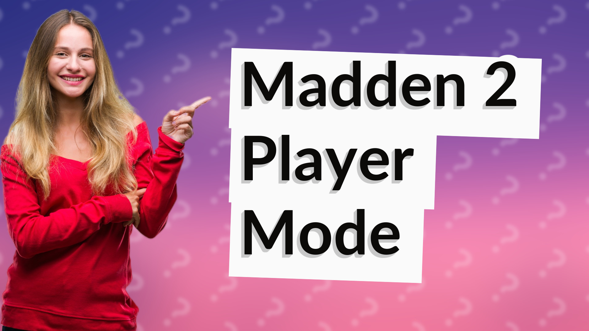 Madden 2 Player Mode