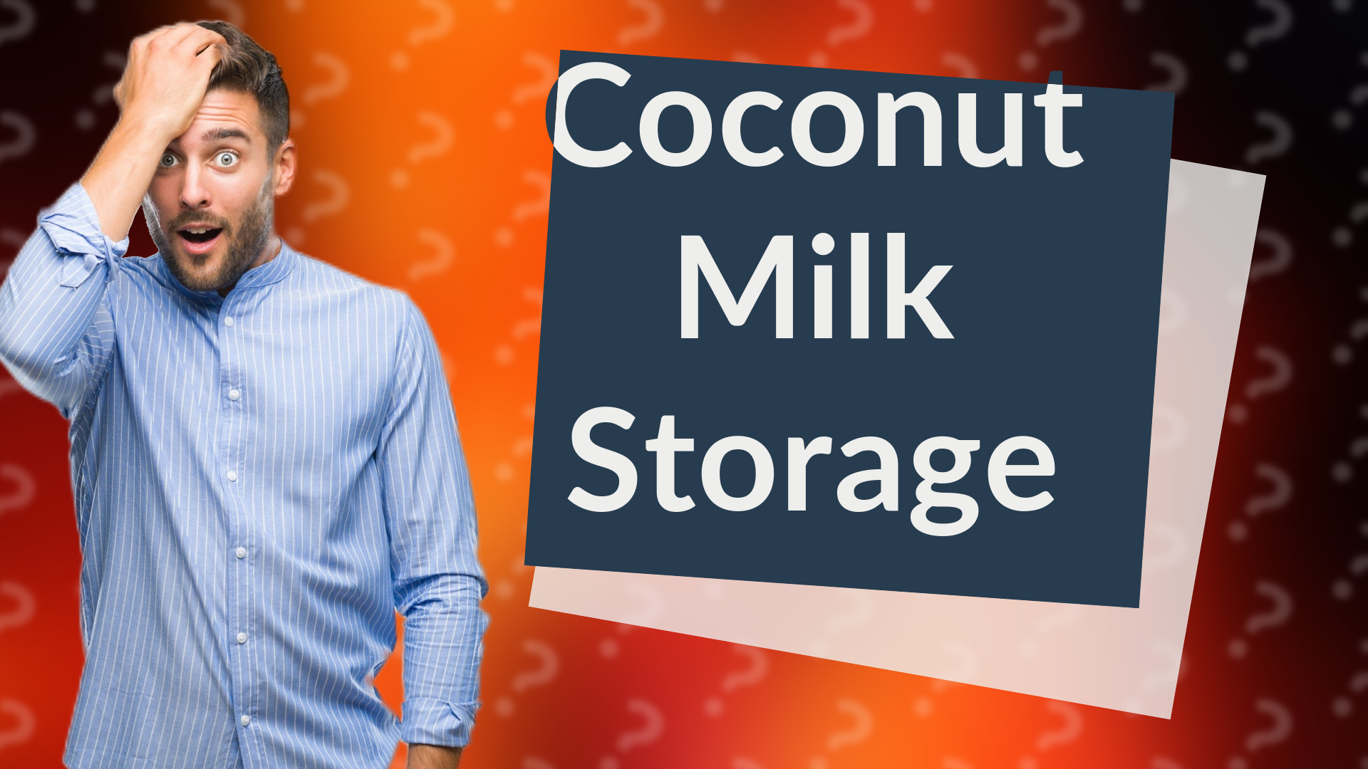 Coconut Milk Storage