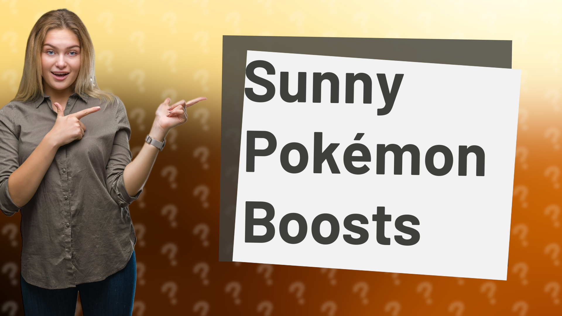 Sunny Pokémon Boosts