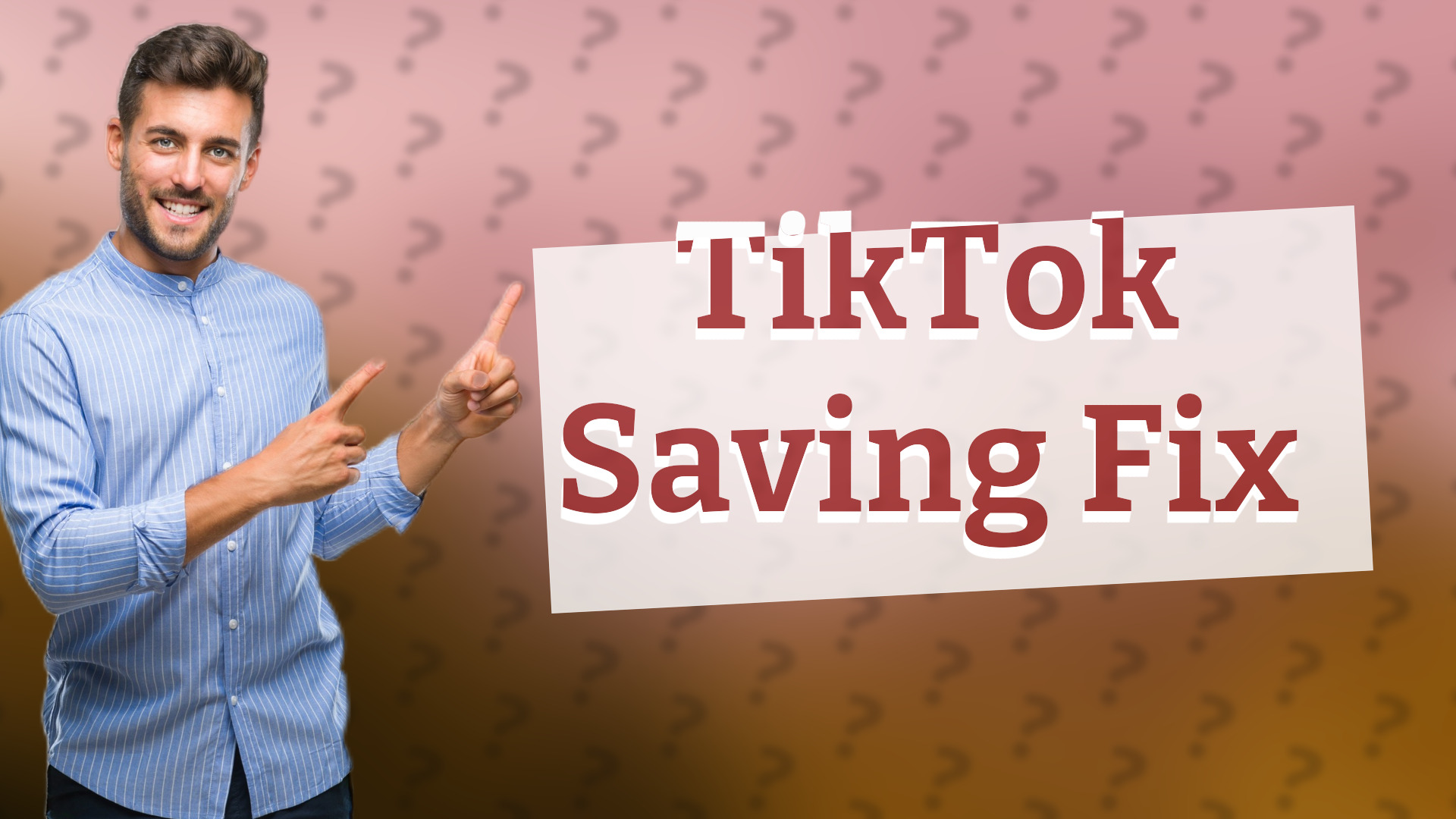 TikTok Saving Fix