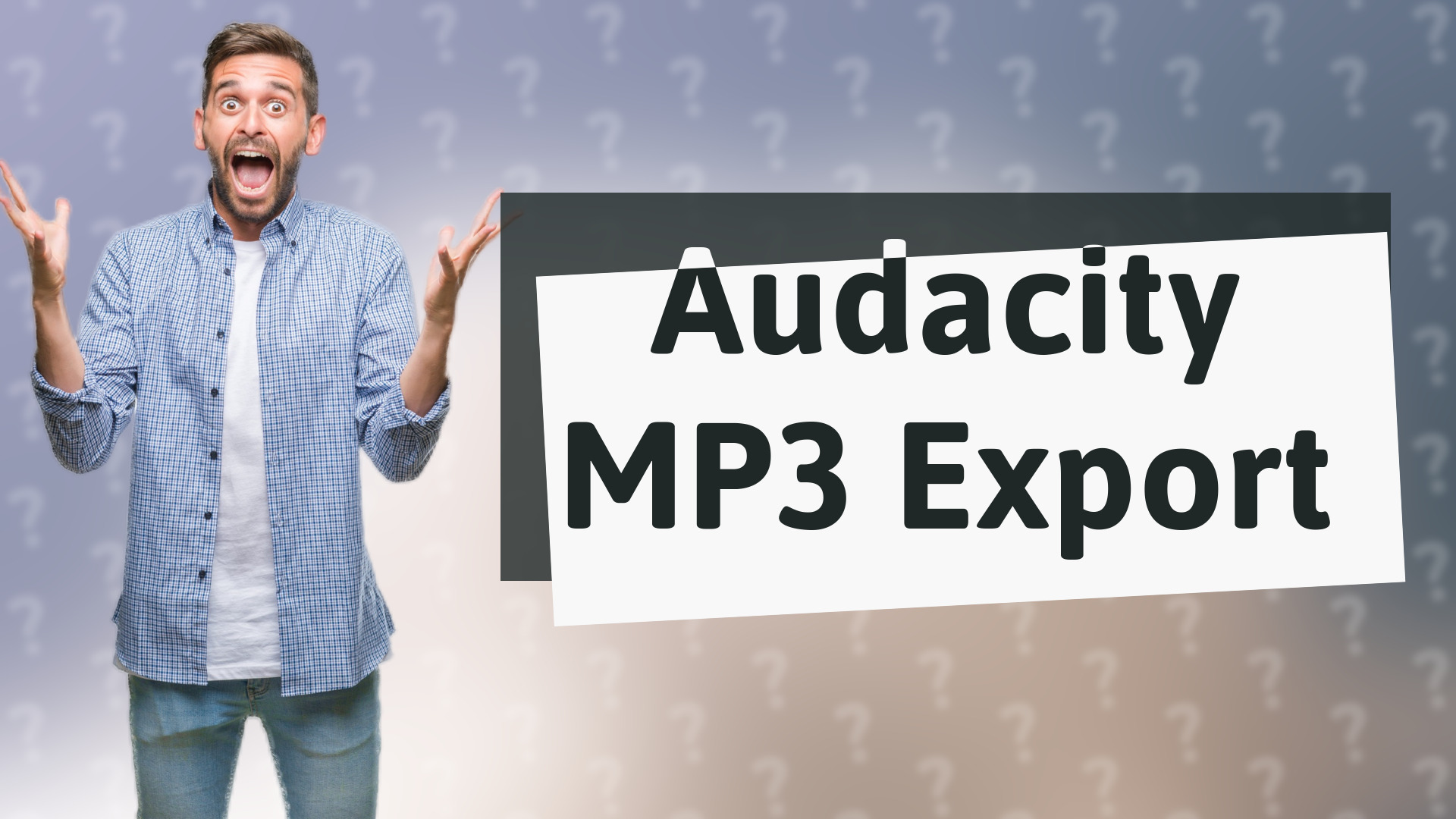 Audacity MP3 Export
