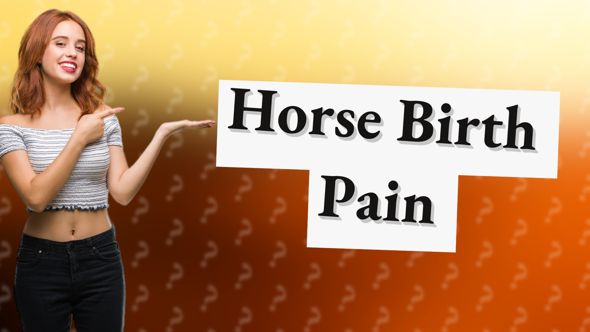Horse Birth Pain