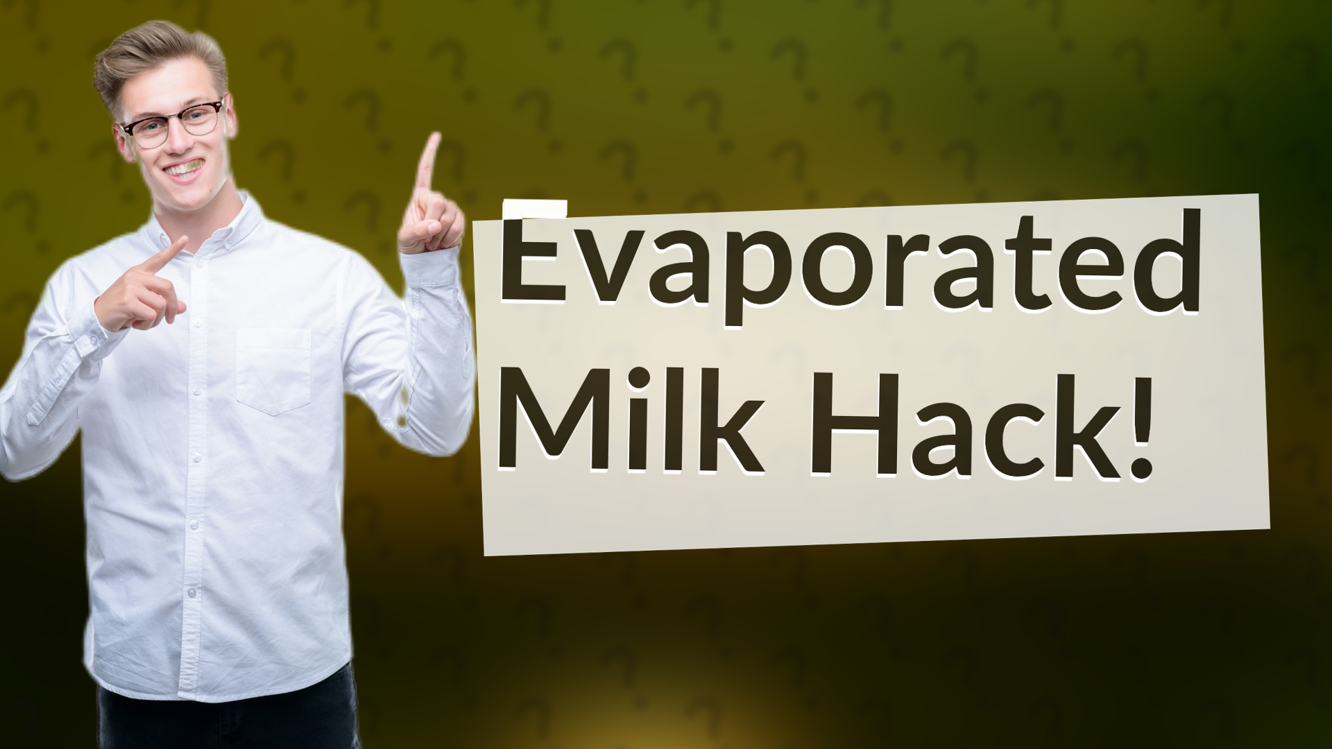 Evaporated Milk Hack!