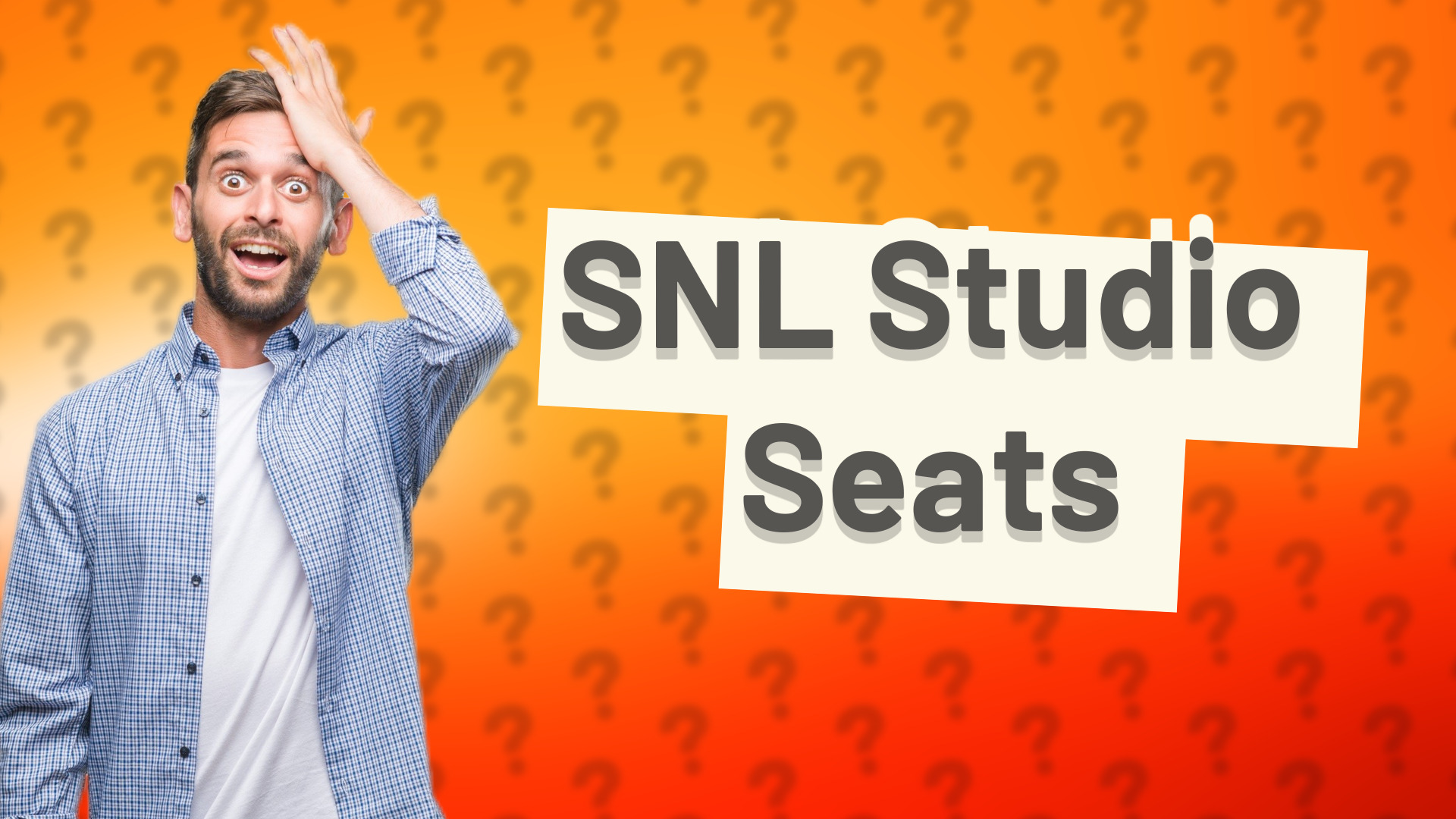 SNL Studio Seats