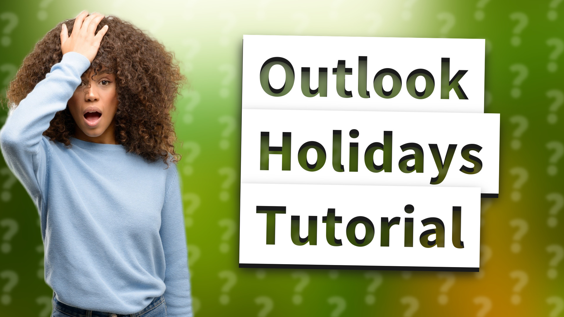 Outlook Holidays Tutorial