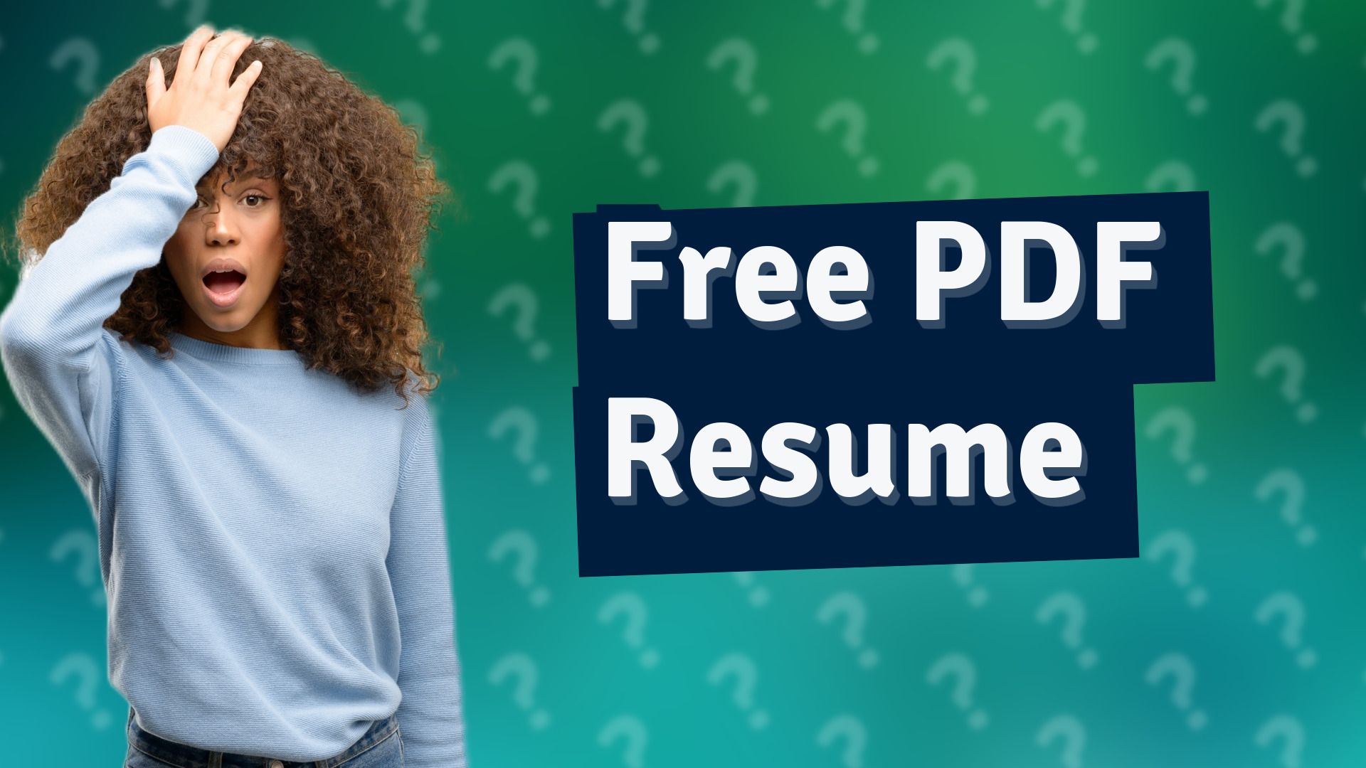 Free PDF Resume