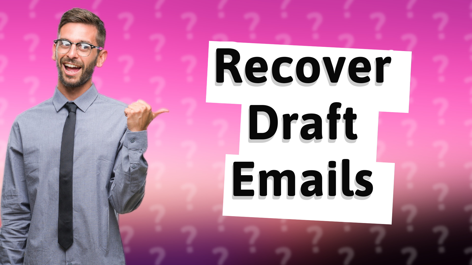 Recover Draft Emails